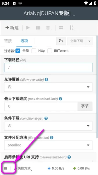 AriaNg GUI�����ֻ���