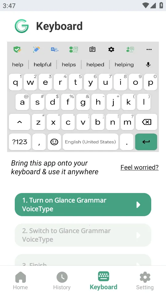 Glance AI���뷨(Ӣ��д������)v13.1 ��׿���ͼ2