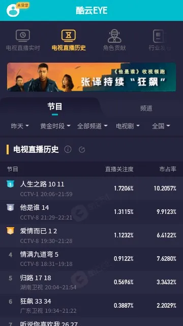 酷云eye(收视率查询软件) 酷云eye(收视率查询软件)